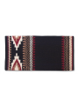 Mayatex Blanket Cowtown 36"x34" 1332-4 Schwarz Creme rote Erde Beige