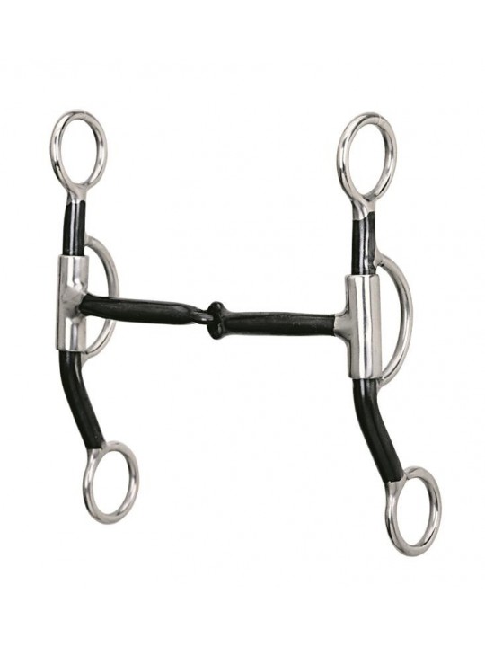 All Purpose Bit, 5" Sweet Iron Snaffle Mouth with Copper Inlay