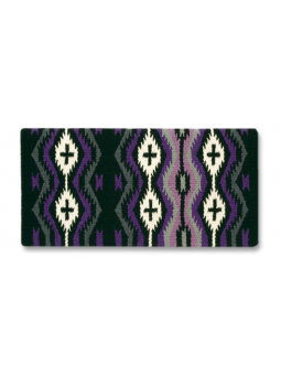 1453-2 Mayatex Las Cruces 36x34 Schwarz/Kohle/Asche/Royal Violett/Orchidee/Creme