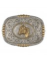 Heirloom Gold Pioneer Buckle with Horsehead 
