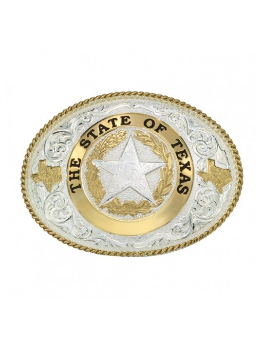 State of Texas Star Seal Western Belt Buckle 61374