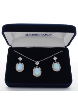 River Lights Pond of Luck in the Evening Sky Jewelry Set