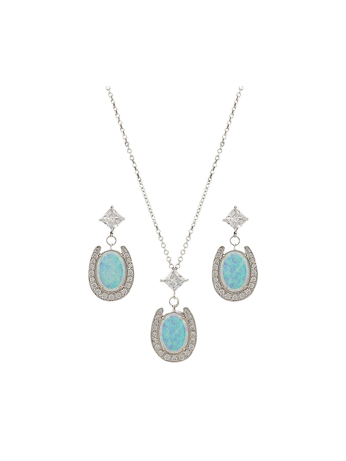 River Lights Pond of Luck in the Evening Sky Jewelry Set