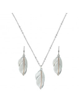 Downy Feather Jewelry Set