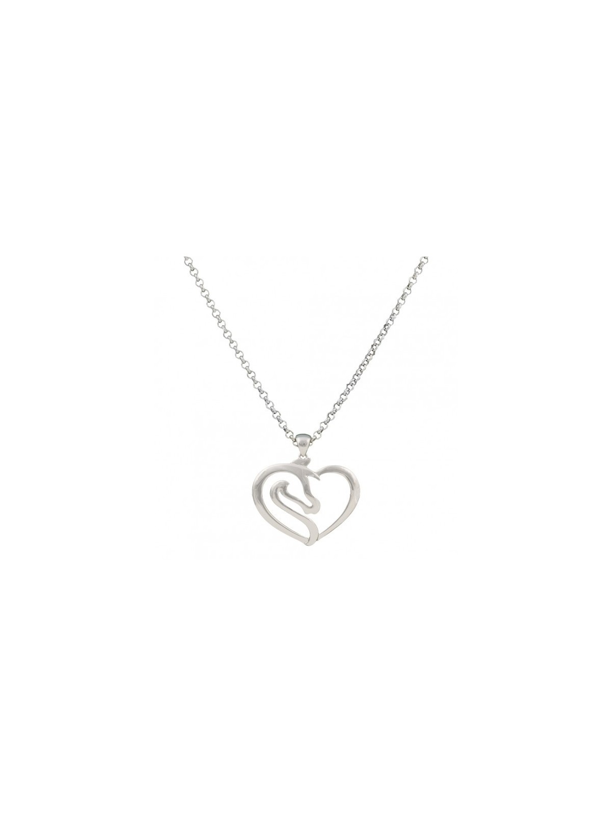 Equestrian Heart Necklace