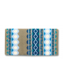 1423-1 Mayatex Western Blanket Riverland 36x34 Taupe/Teal/Ocean Blue/Show Turquoise/Plume
