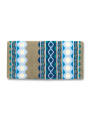 1423-1 Mayatex Westernblanket Riverland 36x34  graubraun/petrol/ozeanblau/showtürkis/rauchblau