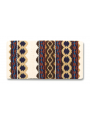 1423-3 Mayatex Western Blanket Riverland 36x34 Cream/Sheepskin/Chestnut brown/Red/Rust/Navy blue/Periwinkle blue