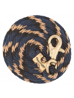 Bull Snap Führleine Ribbon Navy Blau / Schwarz / Hellbraun 35-2111-B10