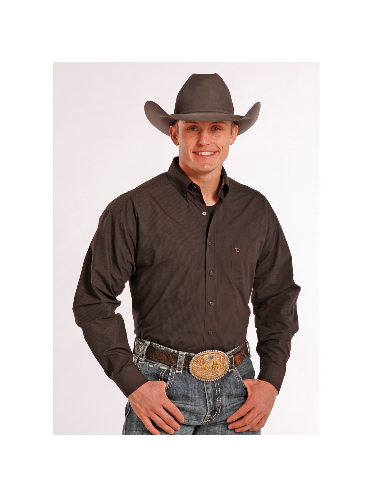 Panhandle Slim Tuf Cooper Longsleeve Shirt 8754 Front