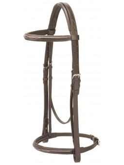 Hunter under Saddle / Englischer Zaum mit Zügel dunkelbraun