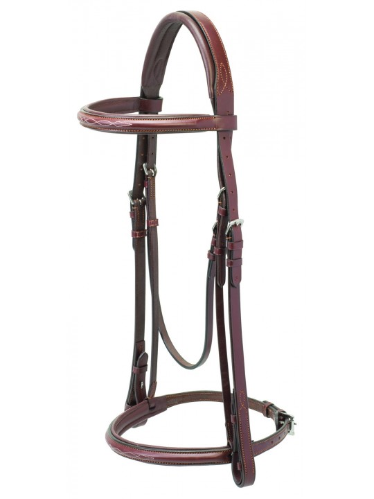 Hunter under Saddle / Padded English Bridle rich brown