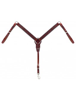 Turqoise Cross Pony Carved Chestnut Vorderzeug 45-0321