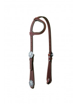 Weaver Western Headstall Basin Cowboy One Ear 10-0428-BR