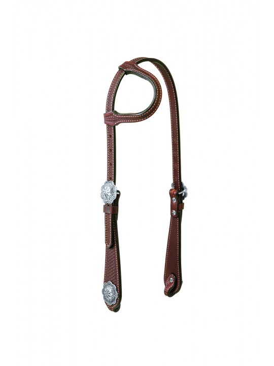 Weaver Western Headstall Basin Cowboy One Ear 10-0428-BR