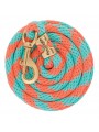 Poly Lead Rope Striped coral mint T30