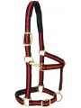 Weaver 35-7735-RD Red / Blank Padded Adjustable Chin and Throat Snap Halter