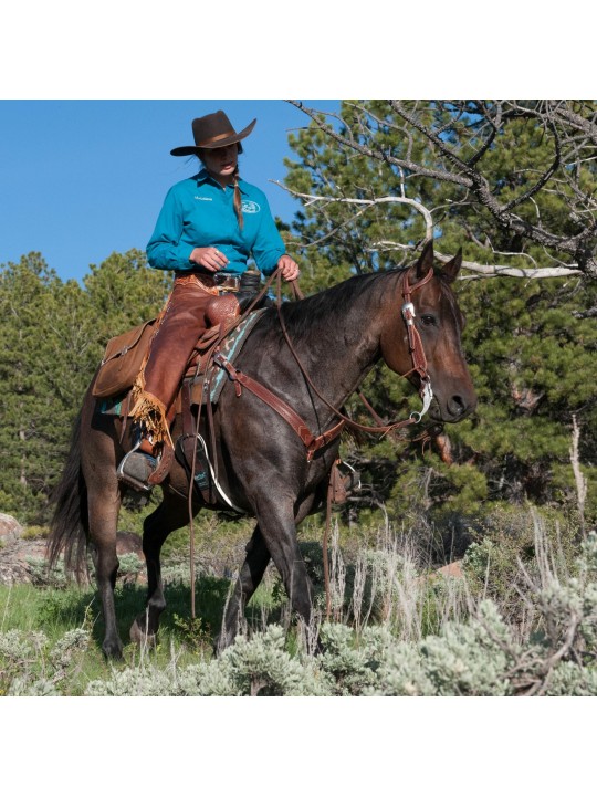 Cowboy with Weaver Native Tooled Tack Collection 10-0431, 40-1017