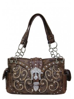 Handtasche Braun Schimmer 500253BR