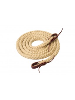 Silvertip Hollow Braid Trail Reins, 5/8" x 10', beige