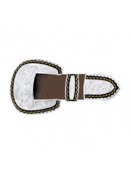 3 Piece Belt Buckle Set - Barbed Wire