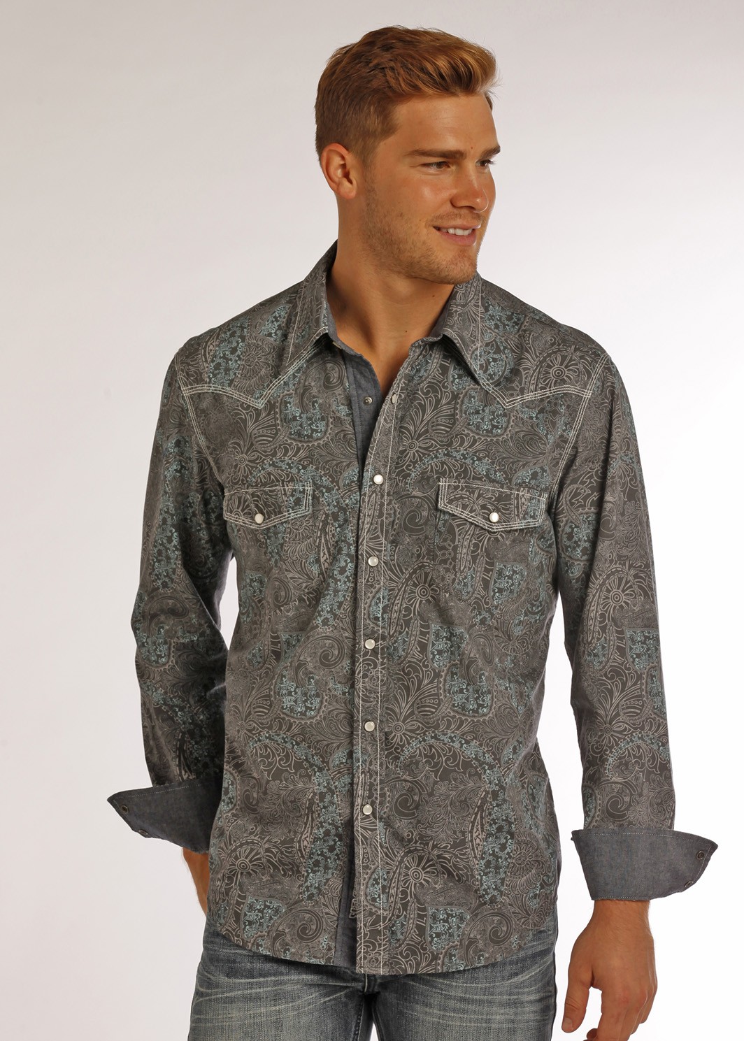 Shirt Paisley Print 2071 (S) - Tack'n'Ride Westernstore