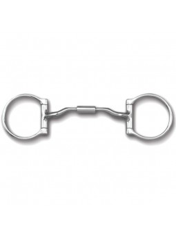 Myler Western Low Port Snaffle Bit D-Ring MB 04 89-18045