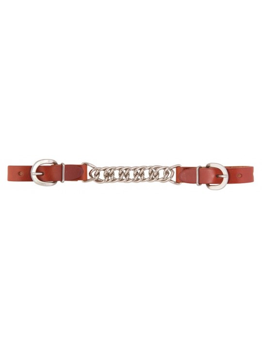 Skirting Leather SL Chain Curb Strap chestnut