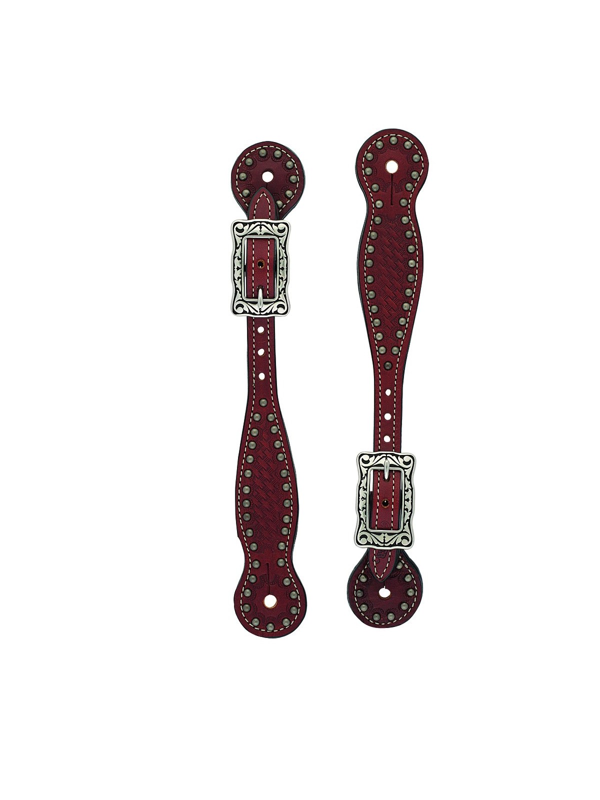 Weaver Leather Basketweave Spur Straps with Spots 30-0296-CH