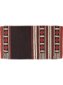 Maverick Wool Blanket rust black