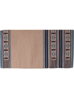 Maverick Wool Blanket blau beige