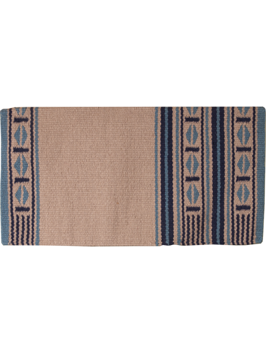 Maverick Wool Blanket blau beige