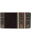 Maverick Wool Blanket black turquoise