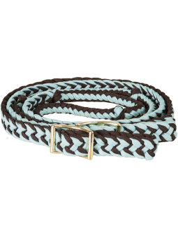 Geflechtete "Barrel Reins" zweifarbig