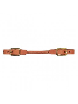 Weaver Rounded Curb Straps Harness Leather Solid Brass 30-1380