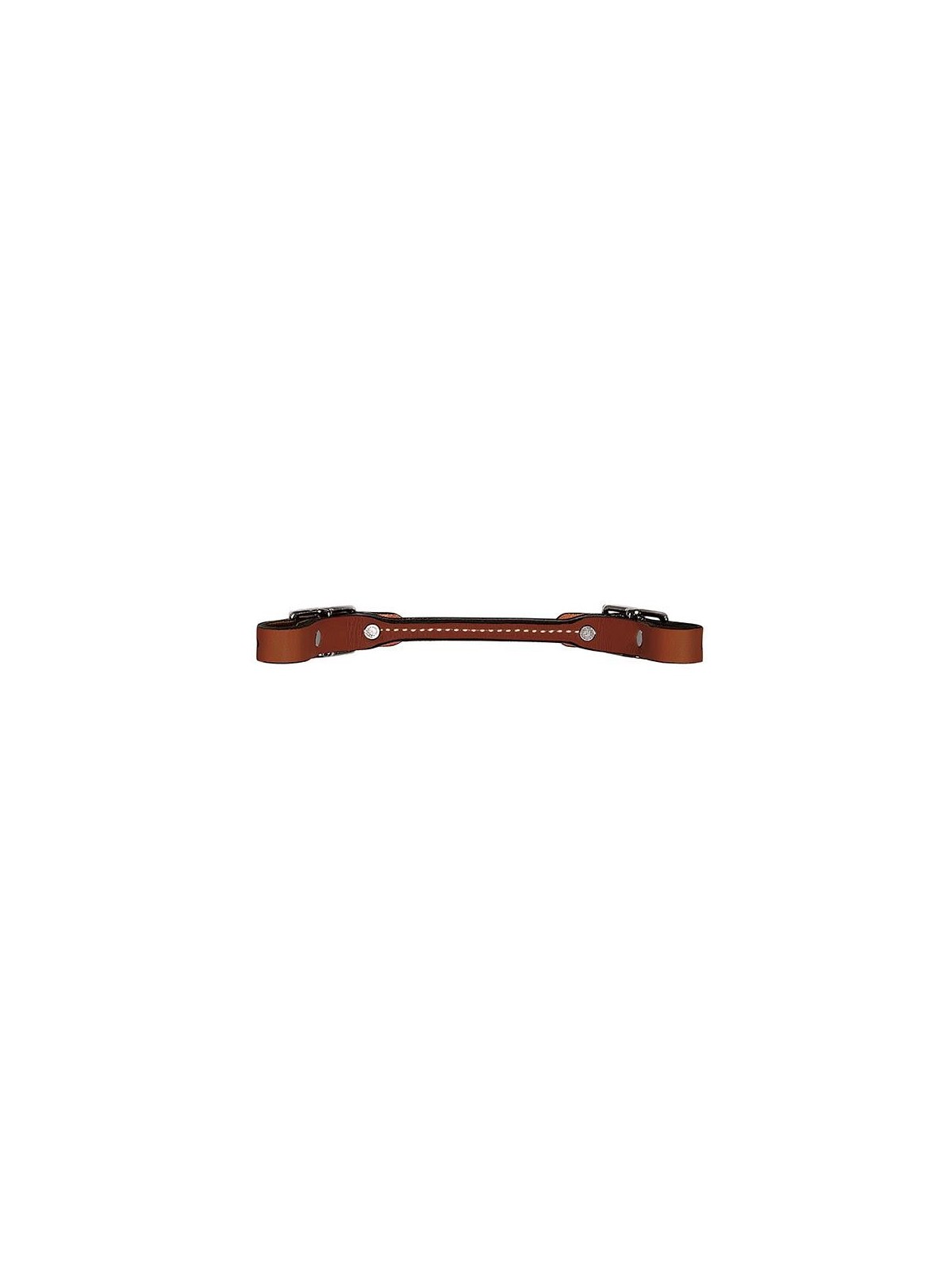 Weaver Bridle Leather Rounded Curb Straps Brown 30-1310-BR
