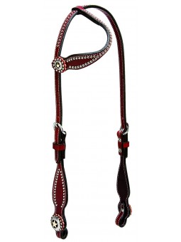 Weaver Leather Texas Star Sliding Ear Headstall 10-0047-CH