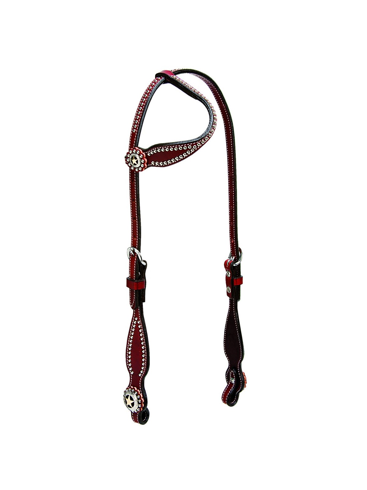 Weaver Leather Texas Star Sliding Ear Headstall 10-0047-CH