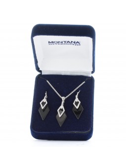 Montana Silversmiths Double Diamond Jewelry Set Box JS3604