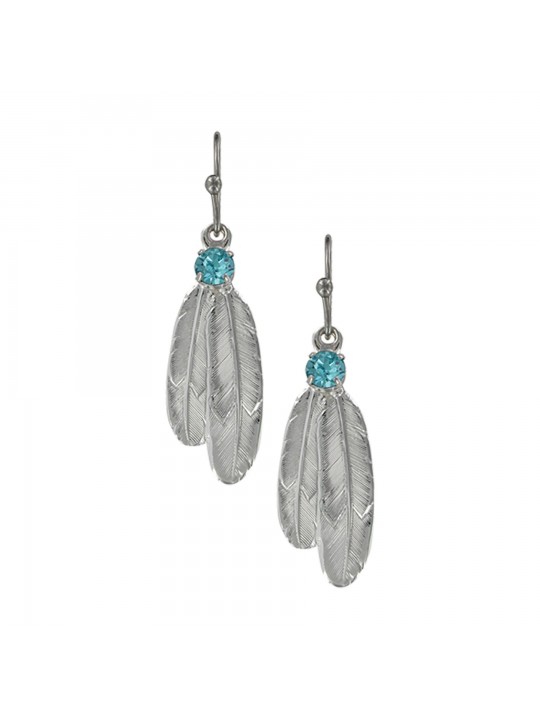Montana Silversmiths Gift of Freedom Feather Earrings ER3712LTQ