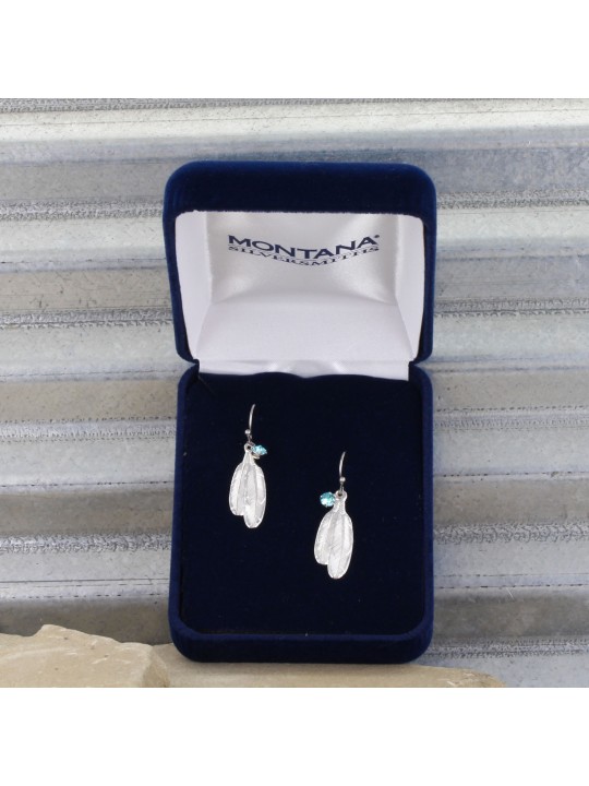 Montana Silversmiths Gift of Freedom Feather Earrings Box ER3712LTQ