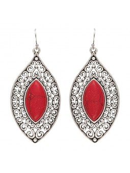 Montana Silversmiths Red Marquis Earrings ER2121RR47