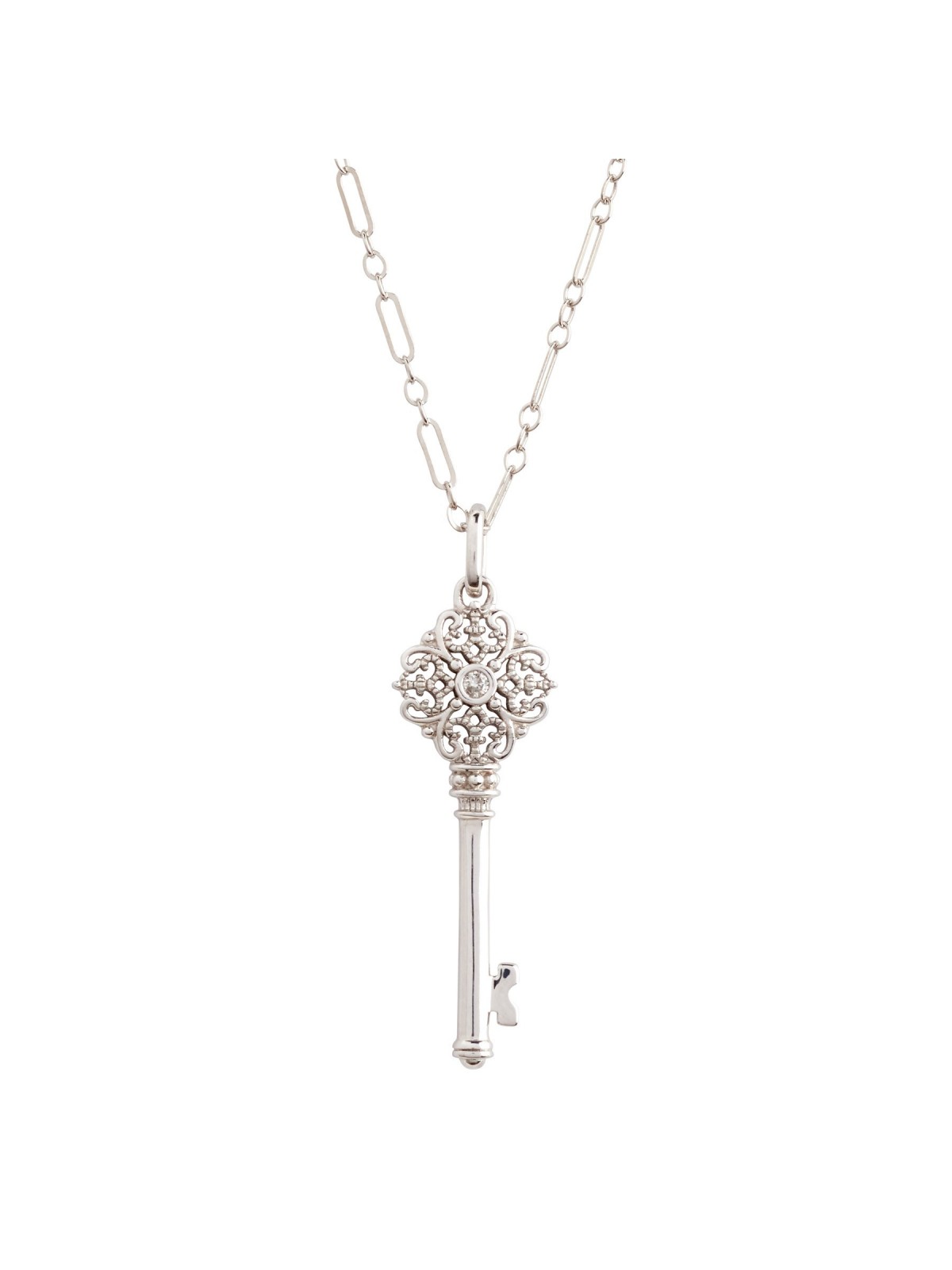 Key To Happiness Diamond Pendant Necklace M02NC3008