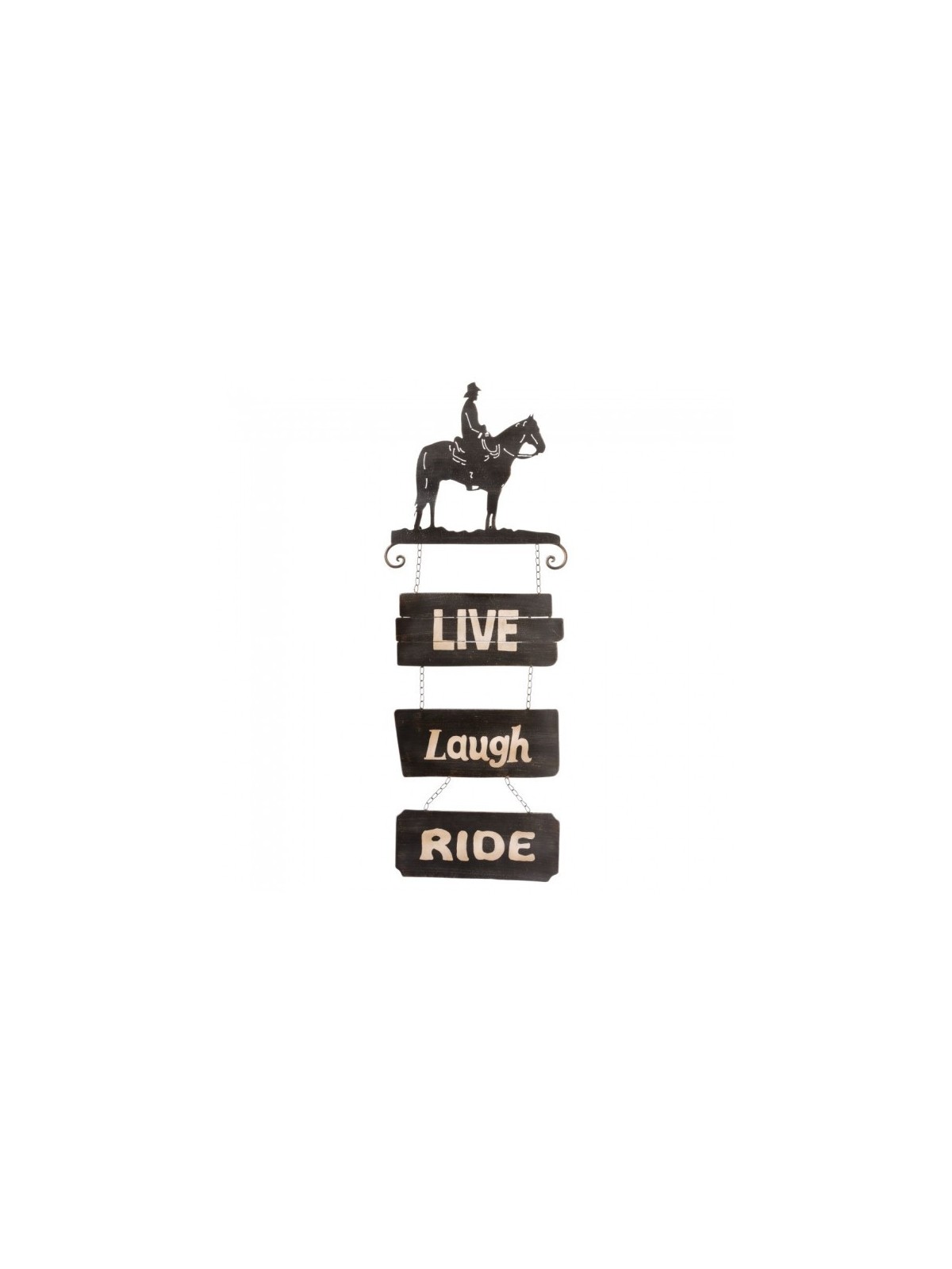 Tough-1 Cowboy Sign Live/Laugh/Ride 87-1912