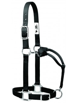 Weaver Leather Nylon Halfter Chrom schwarz 35-7374-BK, 35-7375-BK, 35-7376-BK
