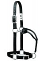 Weaver Leather Nylon Halter Chrome black 35-7374-BK, 35-7375-BK, 35-7376-BK