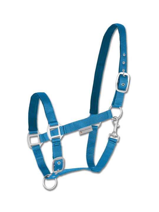 Perlon Halter Satin azure blue