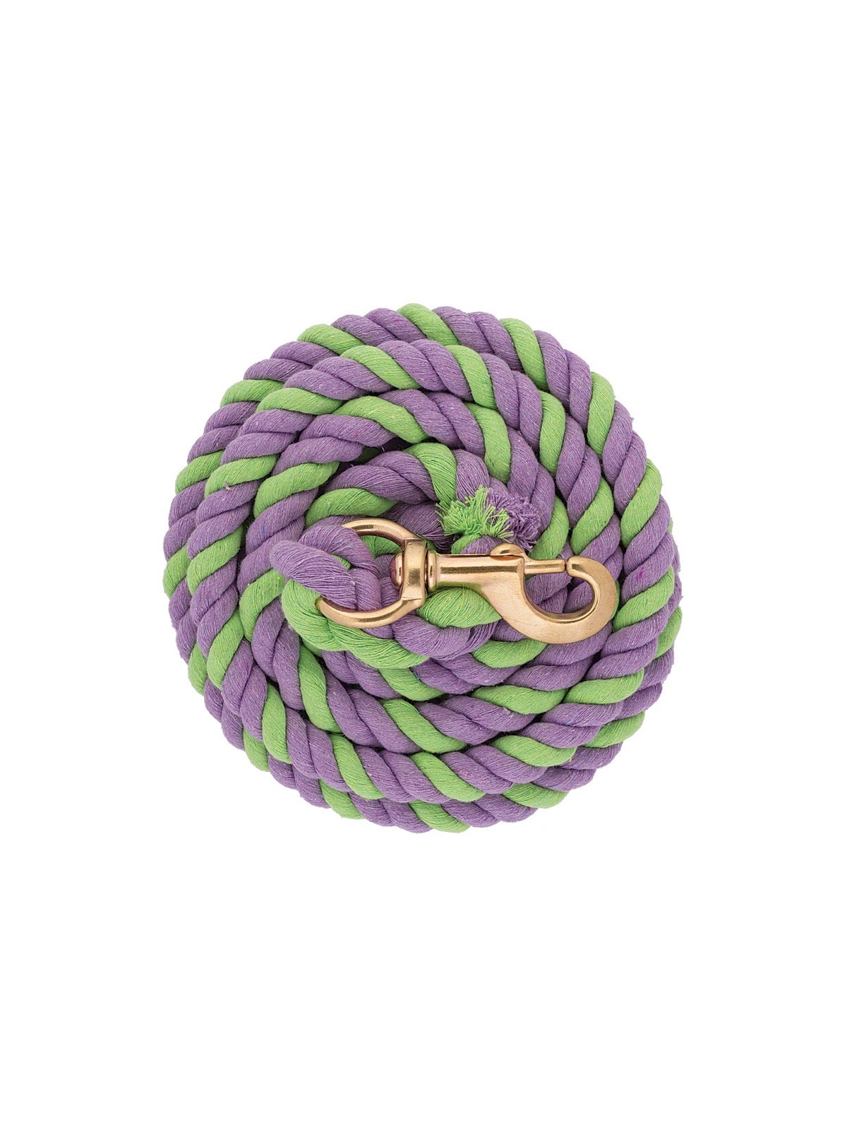 Striped Cotton Lead Rope lavender lime