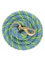 Striped Cotton Lead Rope hurrican blue lime