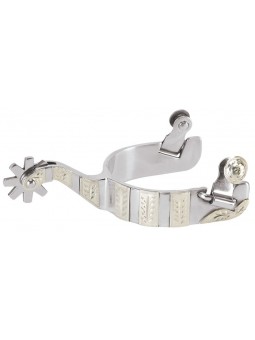 Spurs with Engraved German Silver Trim